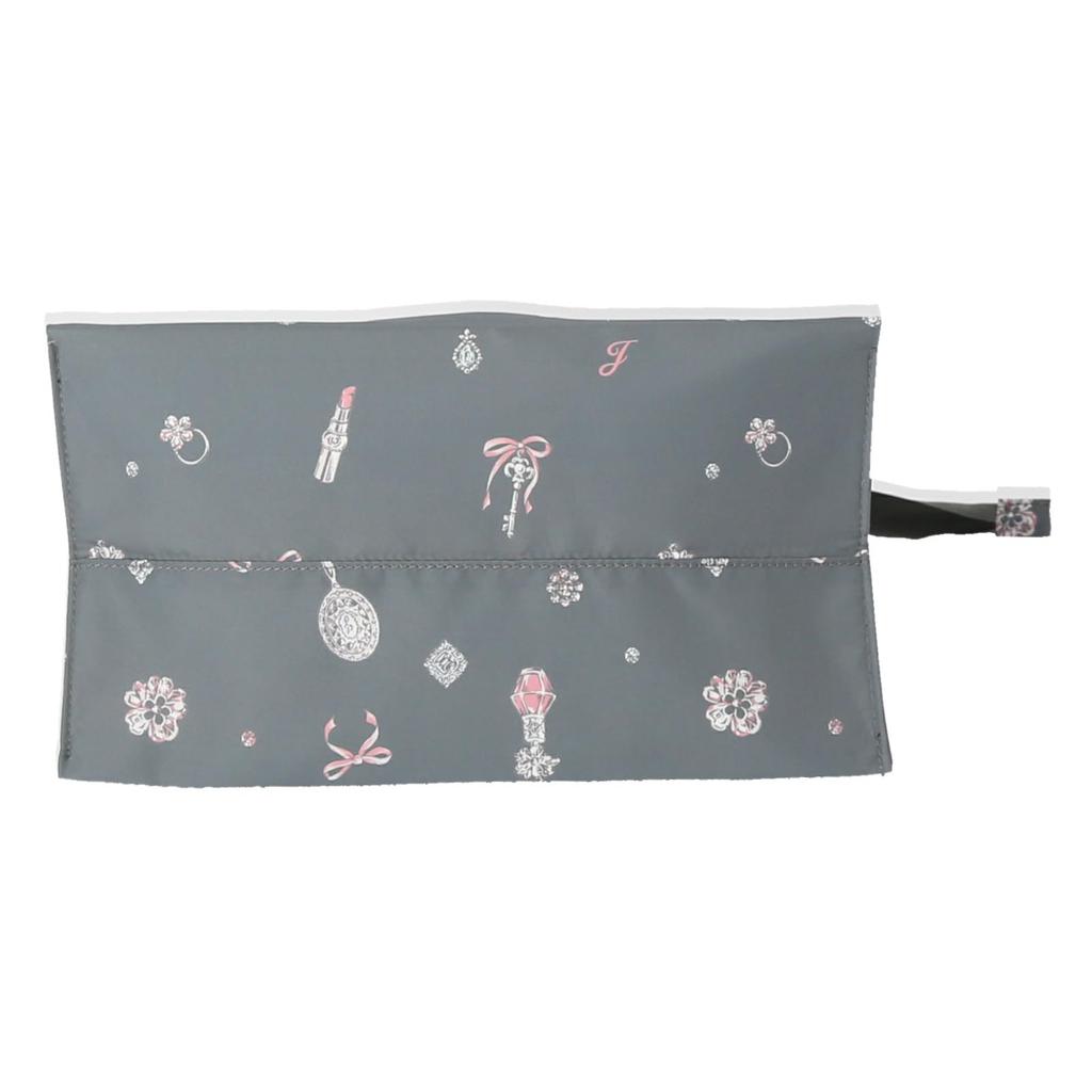 JILL STUART Handkerchief Insulated Case, Medium, 09304501, Women's, Gray, Approx. 28cm W x 32cm H x 16cm D