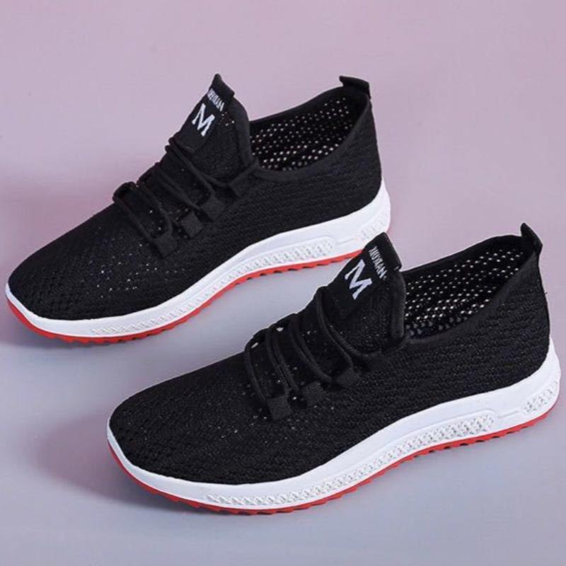 

Тканевая обувь Повседневная обувь слипоны Белая обувь Женская летняя сетчатая обувь Мягкая подошва Спортивная обувь 40 чёрный