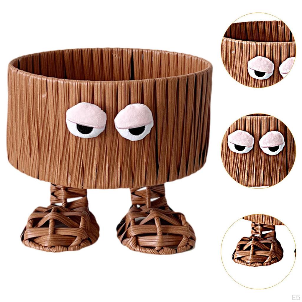 Home Decor Storage Basket for Cookies And Pastries with Imitation Rattan