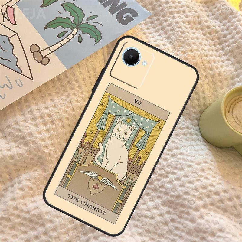 The Empress Tarot Cat Art Print Case For Realme C71 C75 C61 C53 C55 C33 C63 C51 C65 C67 11 12 13 14 Pro Plus GT6 GT7 15 Pro