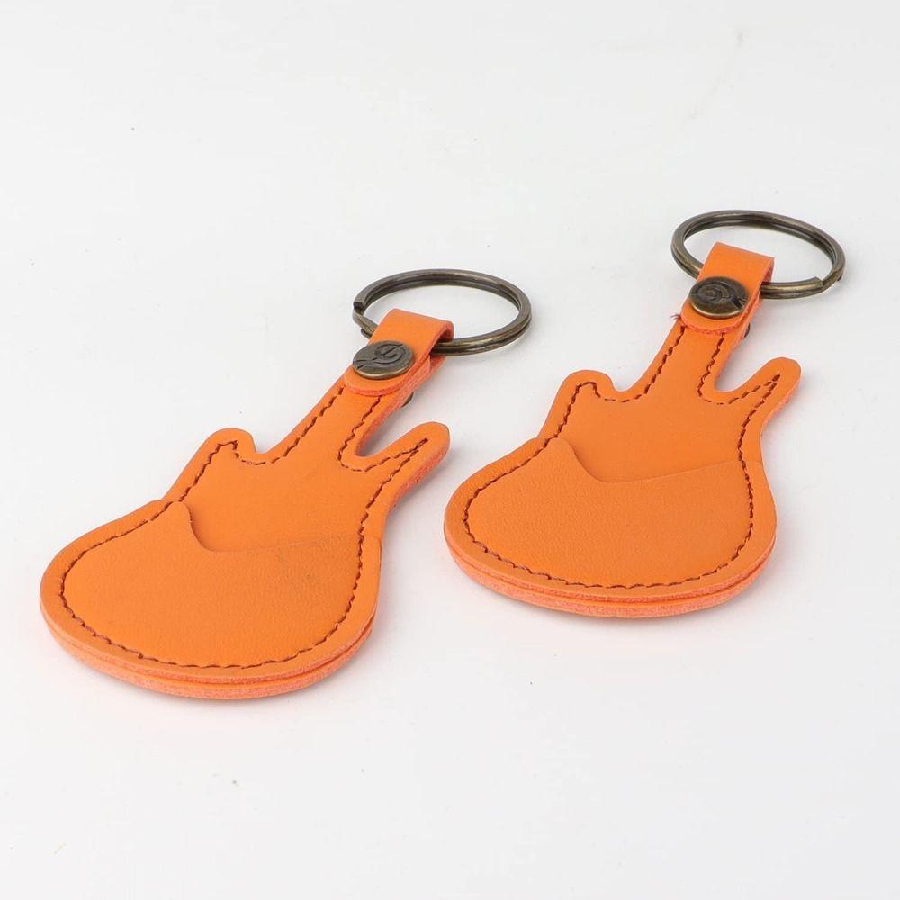 Keychain Holder Guitar Pick Keyring Guitar Shape Guitar Pick Sleeve  Bass Accessories