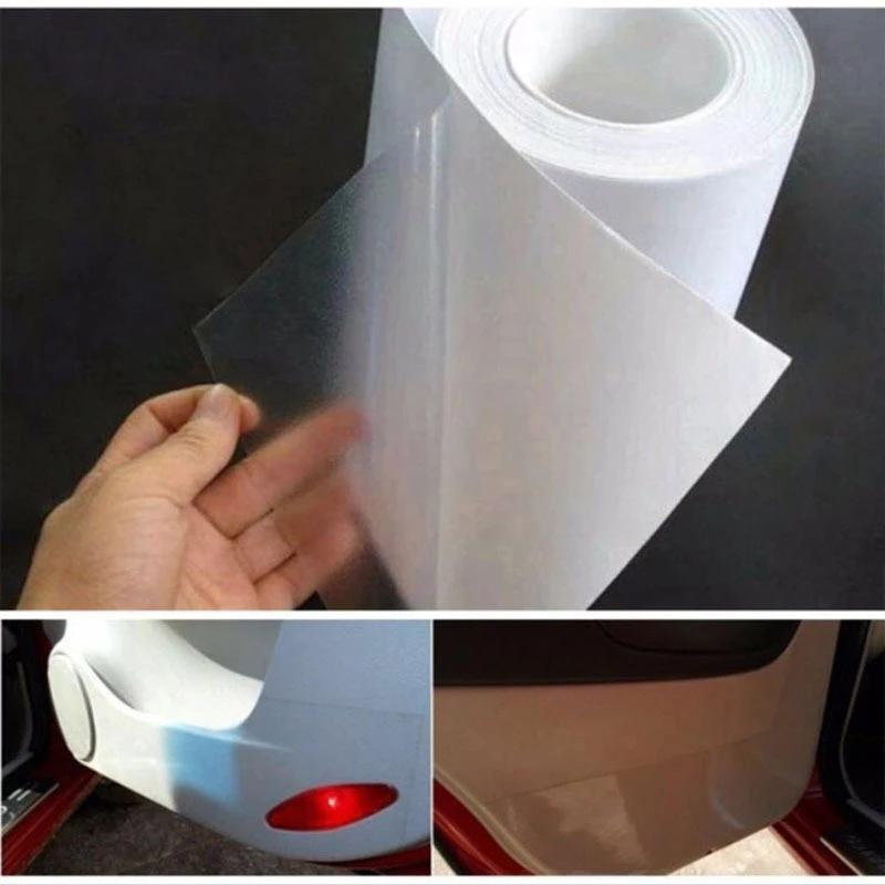 Car Transparent Protective Film-7.87in * 39.37in-door Bowl-door Sill-interior-car Paint-anti-dirty PVC Material