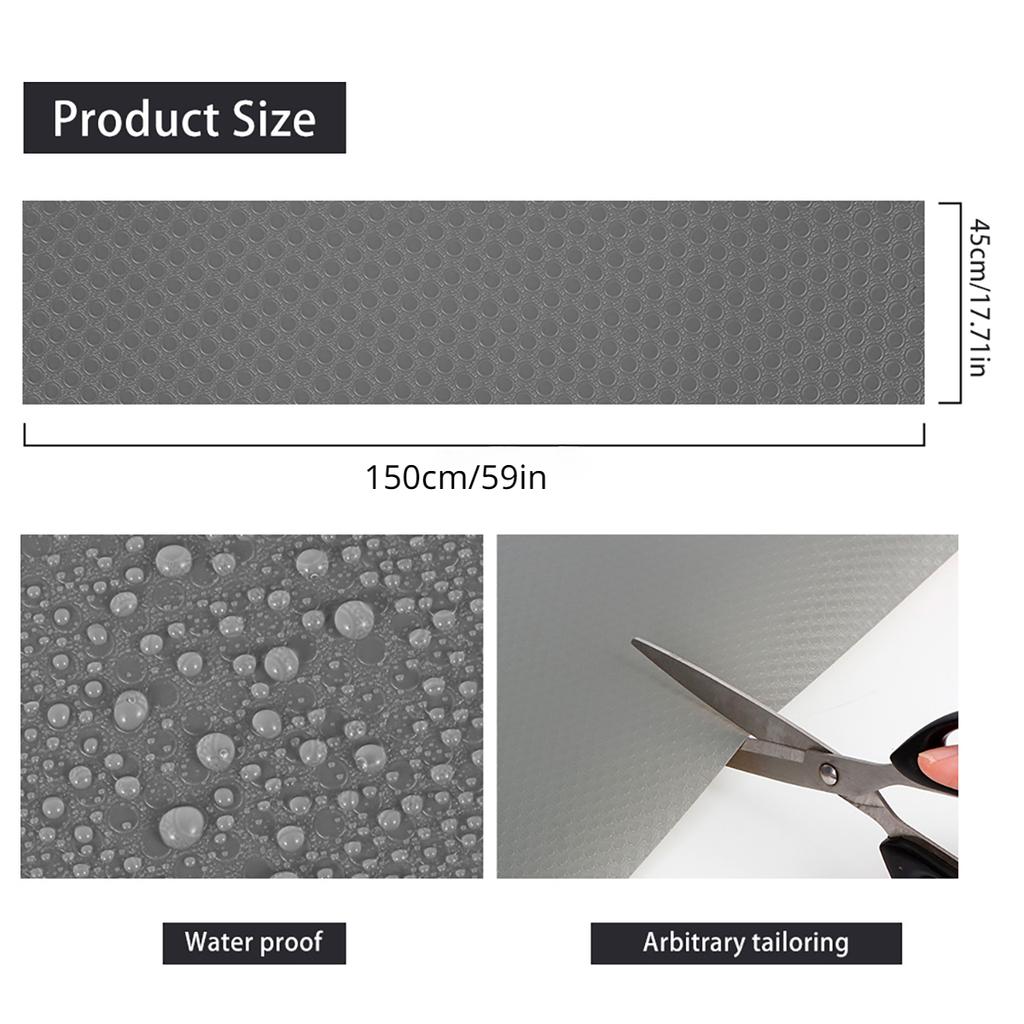 Waterproof Drawer Liners Kitchen Cabinet Shelf Non Slip Table Cover Mat Refrigerator Pad Tablecloth Moistureproof Kitchen Mats
