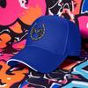 Ladies Stylish Black Baseball Cap with Horse and Horseshoe Icons  Adjustable Lightweight Polyester Cap with Airy Design for