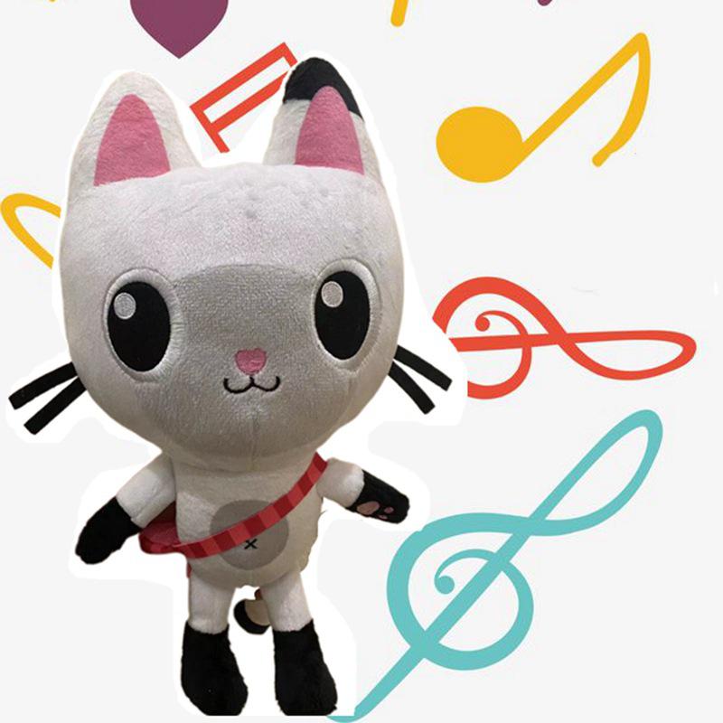 Dollhouse Music Gabbys Plush Toy Cartoon Stuffed Cat Plushie Doll Kids Gifts