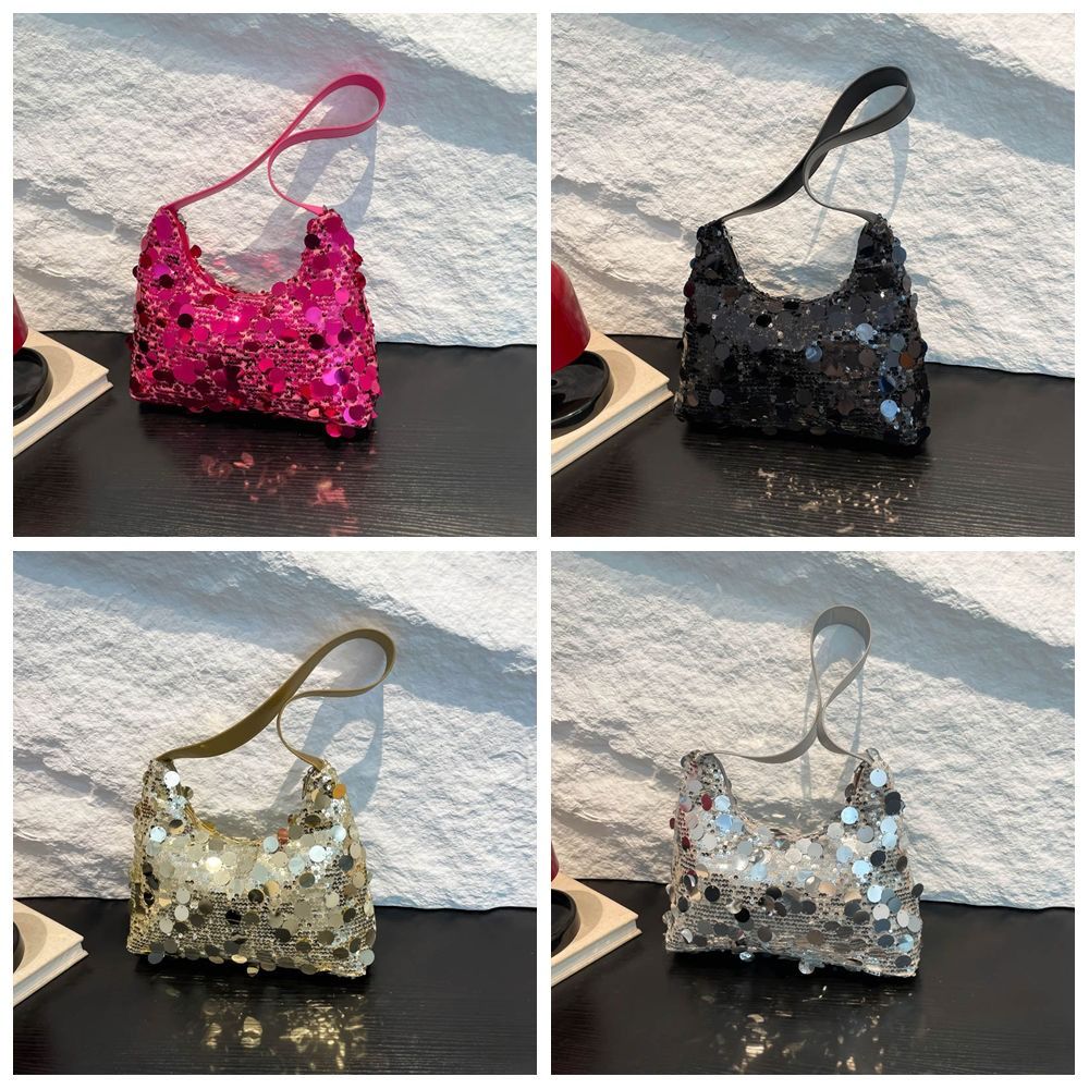 Tote Bag Sequin Shoulder Bag Square Bag Tassel Crossbody Bag French Evening Banquet Bag Women
