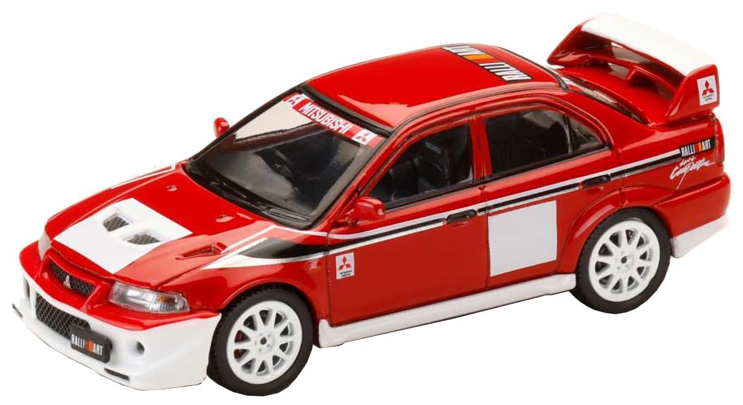 

Mitsubishi LANCER RS EVOLUTION 6 2000 RALLIART 1/64 (CP9A) Белый/Красный