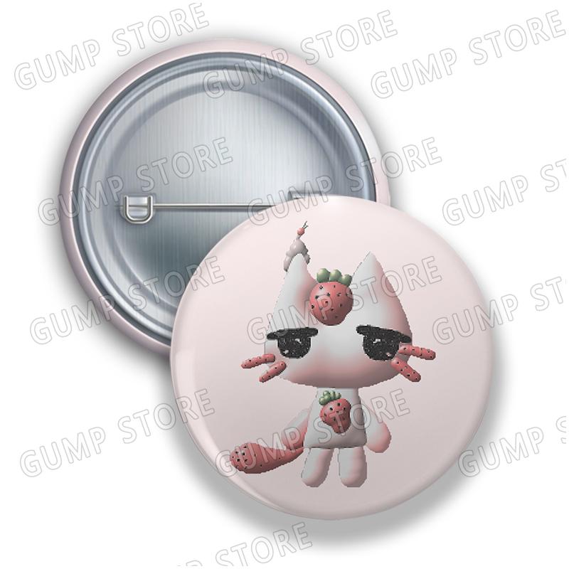 Spille Rotonde Cartoon Y2k Toro Inoue per Accessori Gioielli Decorazioni Borse Gatto Ha4to Kawaii Spille a Bottone Regali per Fan Amici