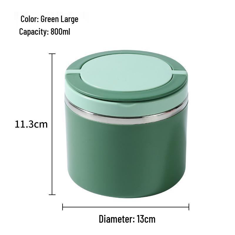 Stainless Steel Insulated Soup Cup - Portable & Sealed for Students & Office Workers