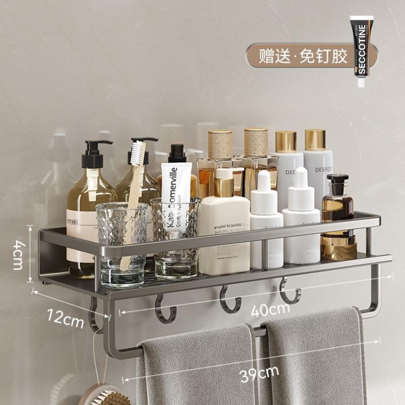 Toilet rack No punching Wash table Light luxury bathroom Wall-mounted toilet Toilet wall storage rack