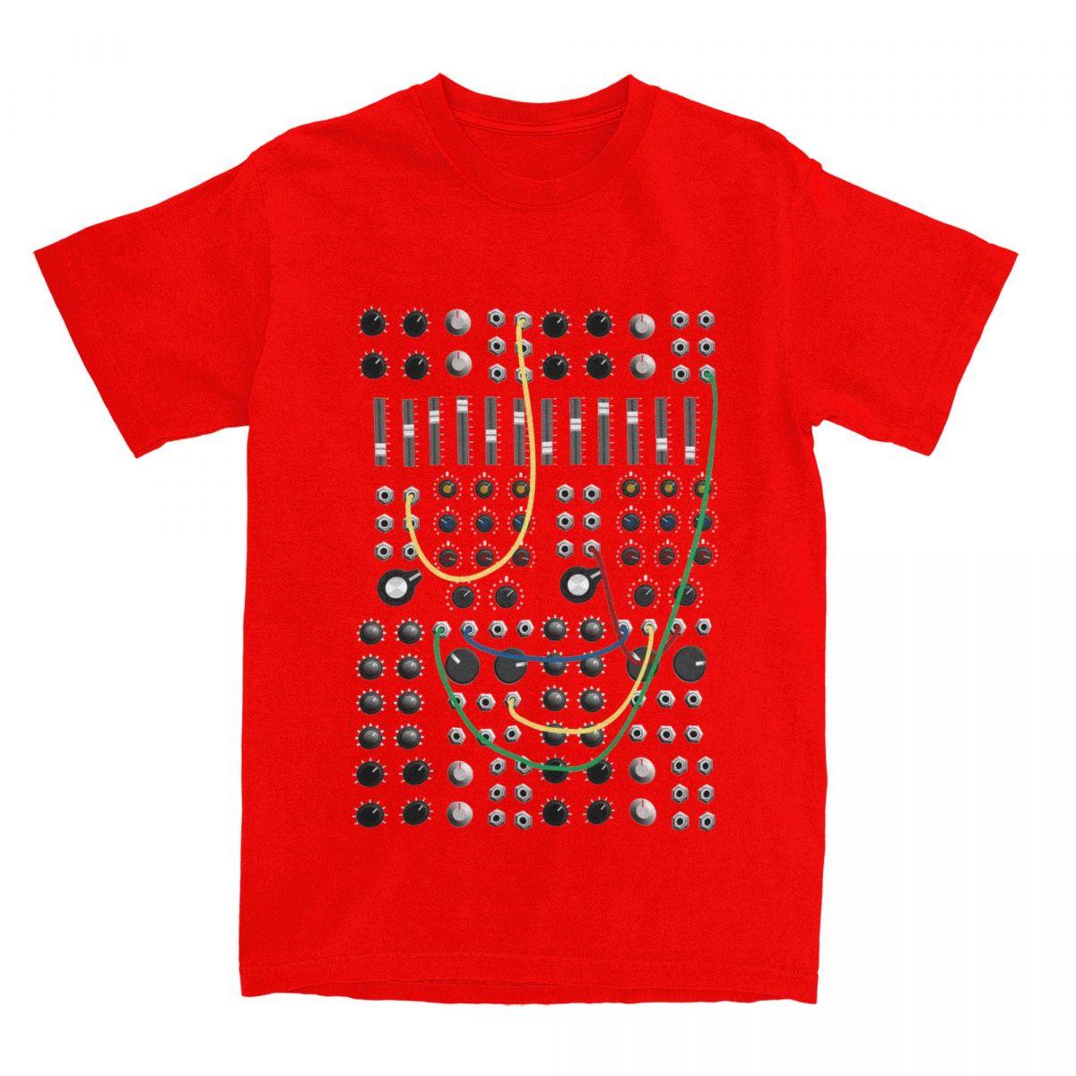 Модульный синтезатор Электронная музыка Одежда Футболка для мужчин женщин Футболка Диджей Битмейкер Синтезатор Музыкант Графическая печать Рубашка Одежда S