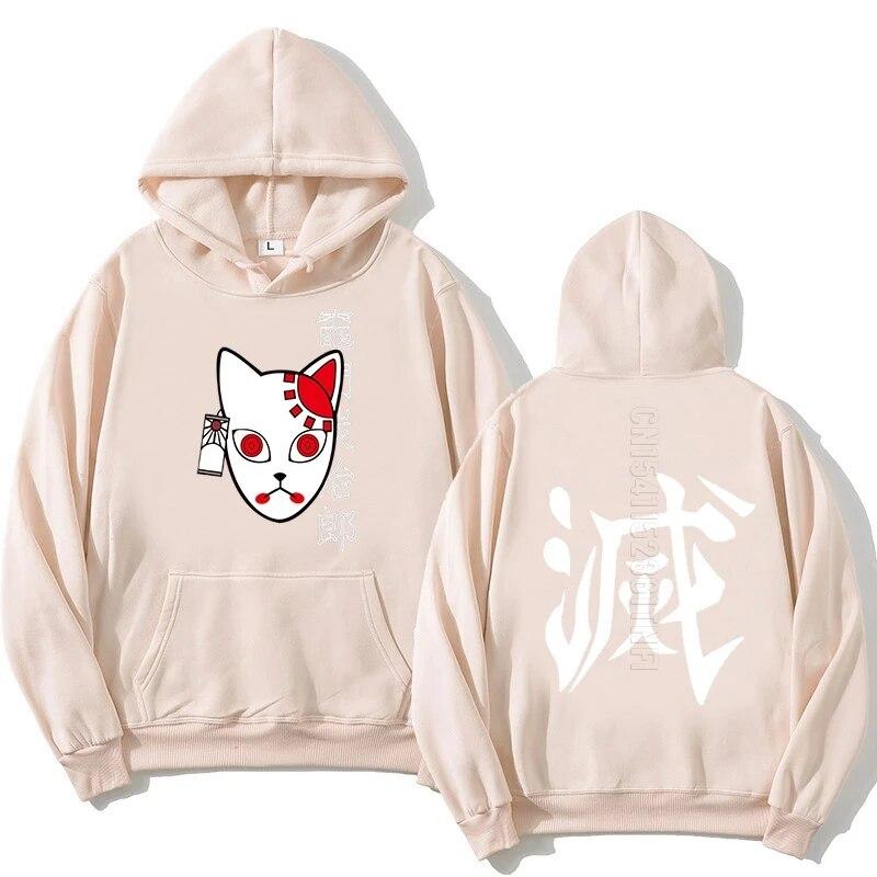 Пуловер с изображением аниме «Убийца демонов», уличная одежда унисекс, костюм Танджиро Камадо, толстовки в стиле Харадзюку, «Убийца демонов», Kimetsu No Yaiba Sudadera L