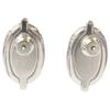 HERMES Excellent condition Chaine d'Ancre Mini Maillon earring Blue / SilverUsed
