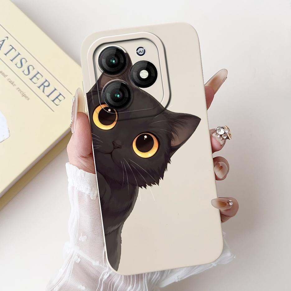 For Itel A70 Case A665L Cute Panda Cartoon Cover Soft Silicone Shockproof Phone Case Fopr Itel A70 A 70 ItelA70 Back Cover Shell