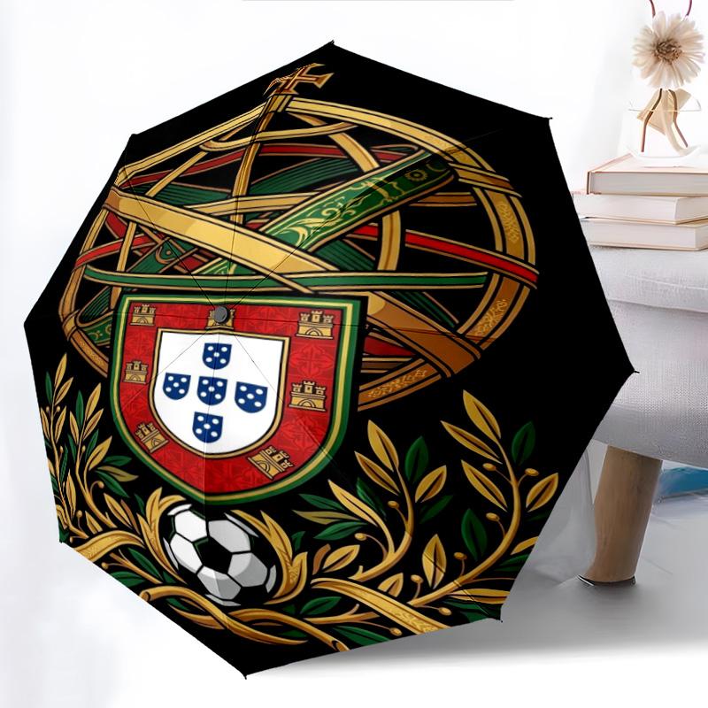 Regal Emblem Design Folding umbrella Suitable for all seasons 8 paraphenoid bones Umbrella Gift travel