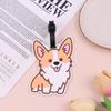 1Pc Luggage Tag Cute Corgi Panda Suitcase Portable Travel Label Accessories