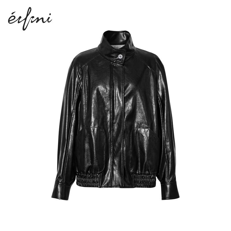 

Женская куртка из искусственной кожи Eifini со стойкой M