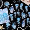 30Pcs Jellyfish Stickers Aesthetic PET DIY Collage Junk Journal Decor Material Stickers for Phone Srapbooking Planner Stickers