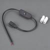 USB C To 2Pin Bare Wire Power Cable with On Off Switching Connectors Easy Installation for Low Power Devices 5V2A Output