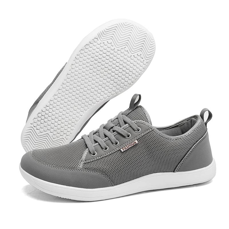 Men's Lightweight and Fashionable Casual Shoes Wide Footed Shoes Comfortable Women's Black Couple Shoes Gray High-quality Design