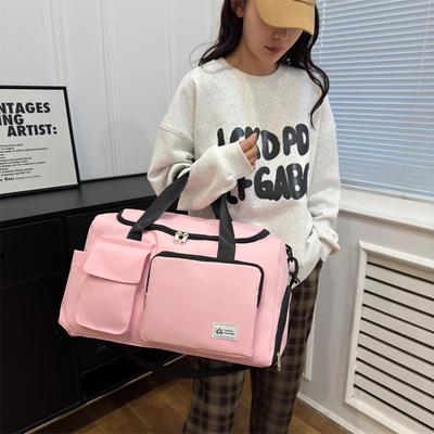 Sports Fitness Bag Solid Color Simple Fashion Yoga Training Bag Portable Texture Large Capacity Short Business Trip Luggage
