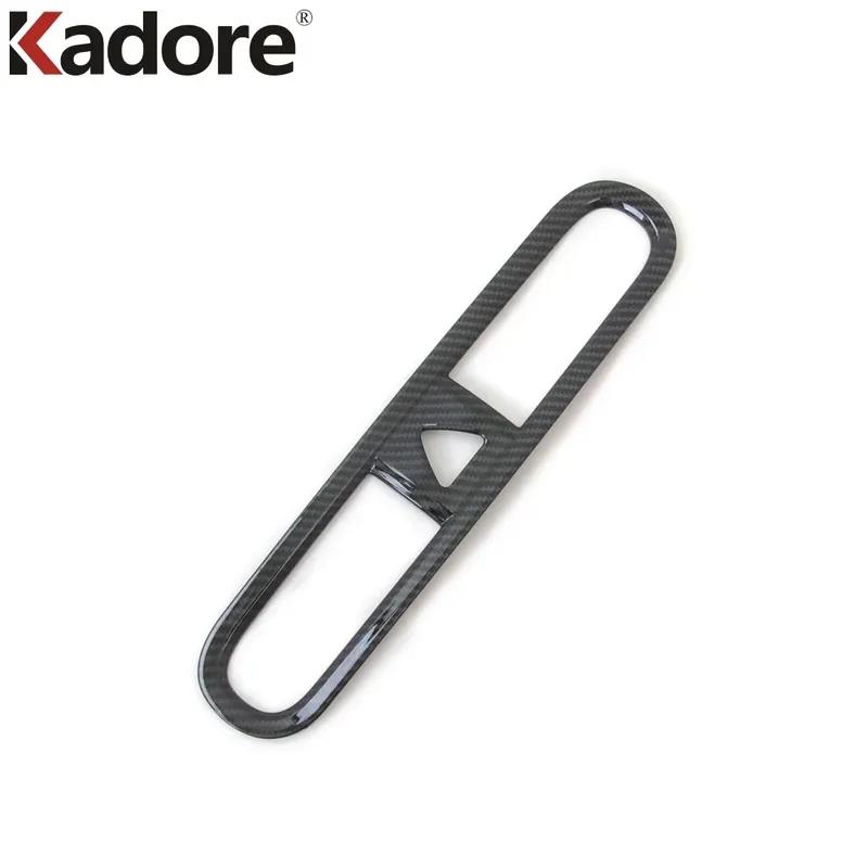 For Hyundai Kona Kauai Encino 2017-  Carbon Fiber Car Center Air Condition Vent Outlet Cover Trim Interior Accessories