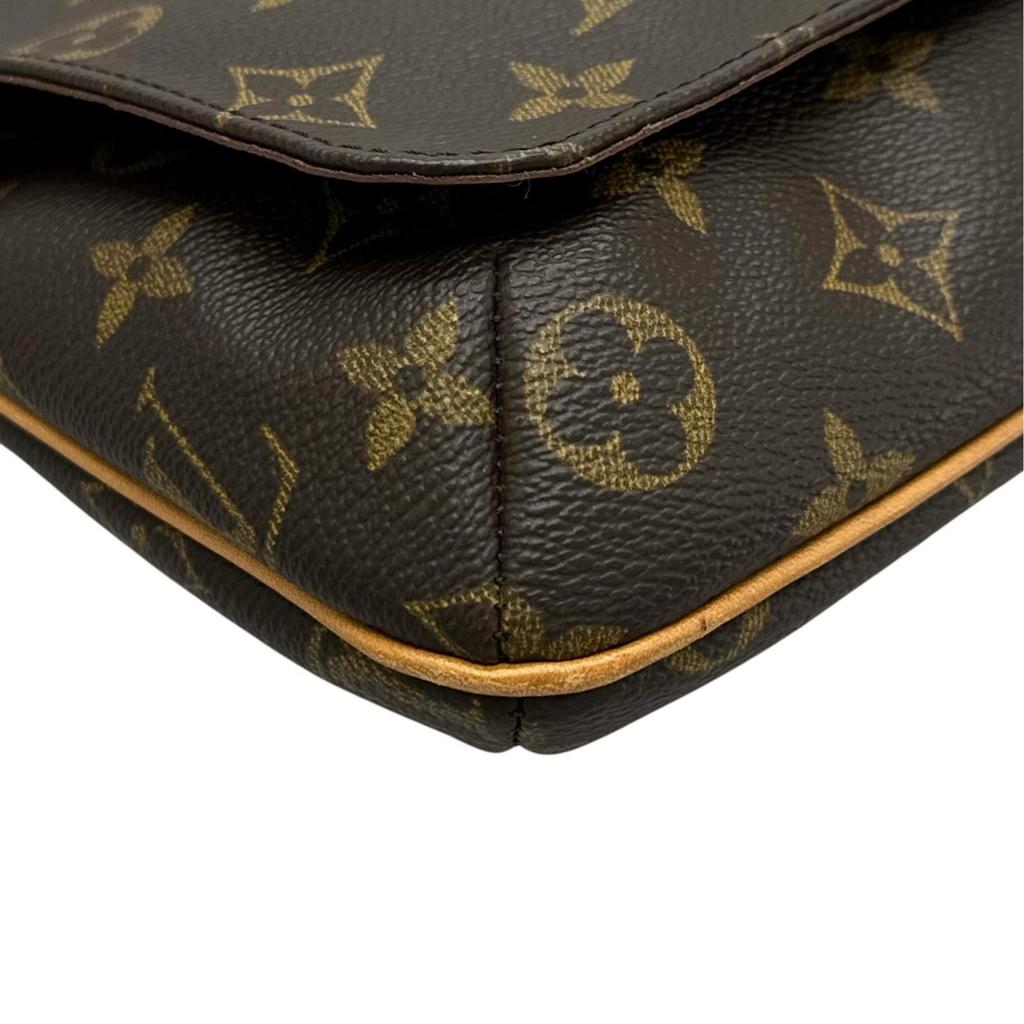LOUIS VUITTON Mudget Salsa M51258 Shoulder Bag Brown Women used