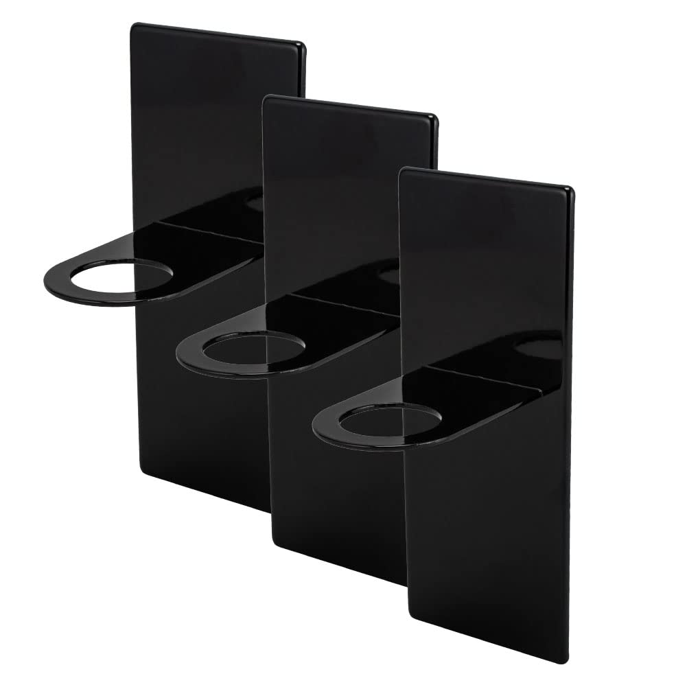 Yamazaki Magnetic Bathroom Dispenser Holder Tower Set of 3 Shampoo Storage Black 4868 3SET