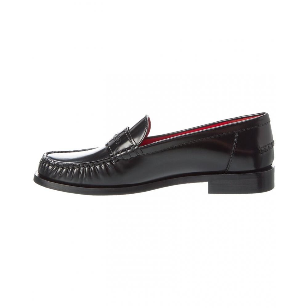 Salvatore Ferragamo Ferragamo Irina Leather Loafer Black