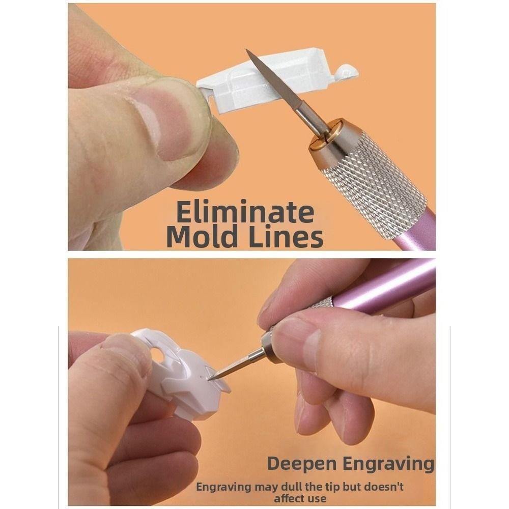 Steel Triangular Scribing Cutter Curved Edge Panel Line Tool Plastic Engraving Tool  Flash Removal