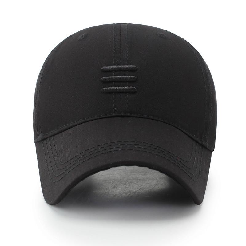 Three Horizontal Lines Embroidery Baseball Caps Spring And Autumn Outdoor Adjustable Casual Hats Sunscreen Hat