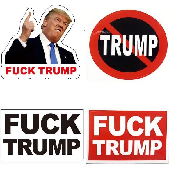 

100 PCS Fuck Trump Stickers Unti Trump Stickers Anti Truomp Merchandise Funny Decal Uwhenbo Waterproof Easy to Remove, No Residue Leaves, Funny Decal белый