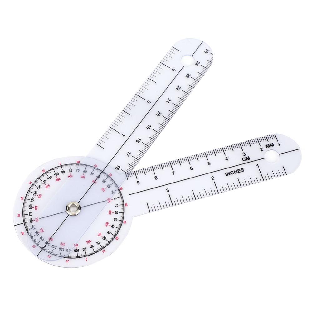 3 Stück Weißes Gesundheitswesen Goniometer 8 Zoll 3-teiliges Goniometer-Kit Goniometer-Set Physische Erholung