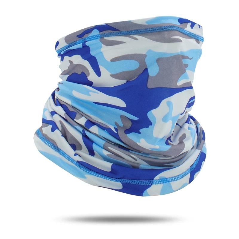 Sun Protection Mask Ice Silk Scarf Men's Bandana Summer Neck Protection Scarf Outdoor Sports Bicycle Face Towel Cycling Fixture
