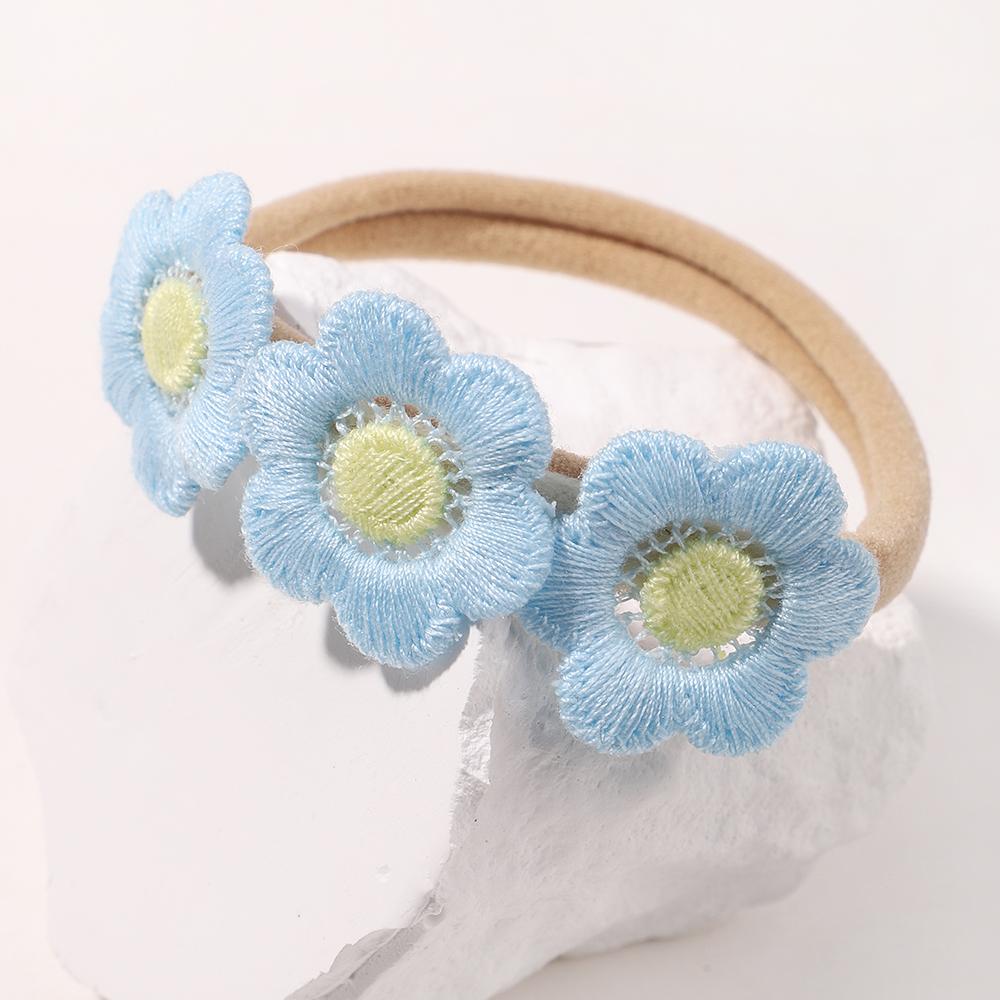 Cute Flowers Headband for Baby Girls Elastic Soft Newborns Butterfly Bows Hair Band Infant Hair Accessories