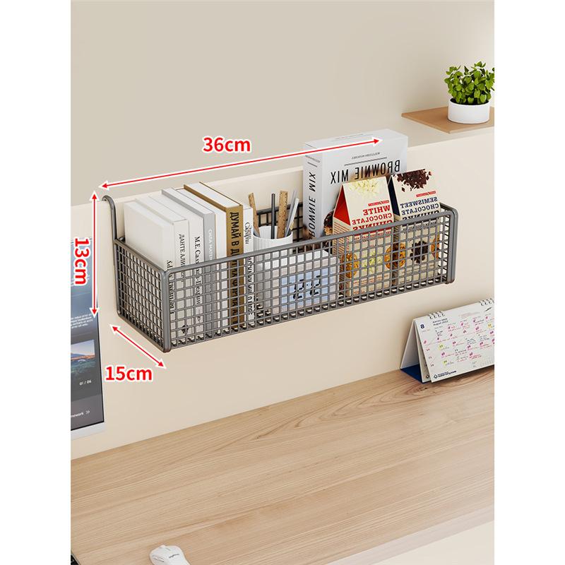 Cesto Portaoggetti da Appendere alla Scrivania Organizer Multifunzione per Cubicolo Ufficio Tavolo da Dormitorio Scaffale da Parete con Ganci