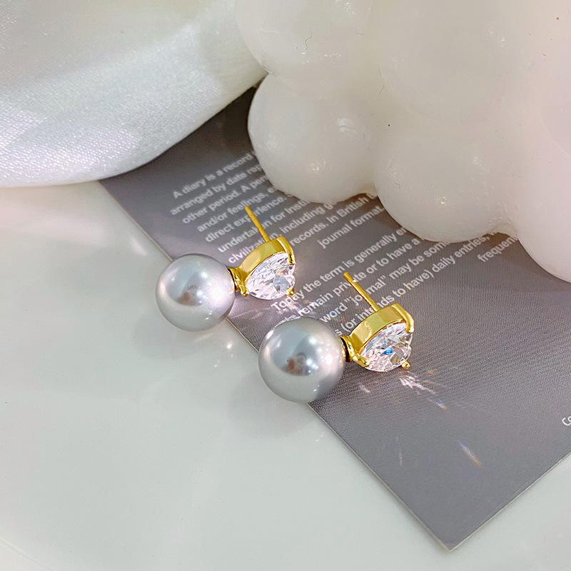 

Простые серьги Love Pearl, легкие, роскошные, элегантные, модные, темпераментные серьги, универсальные серьги