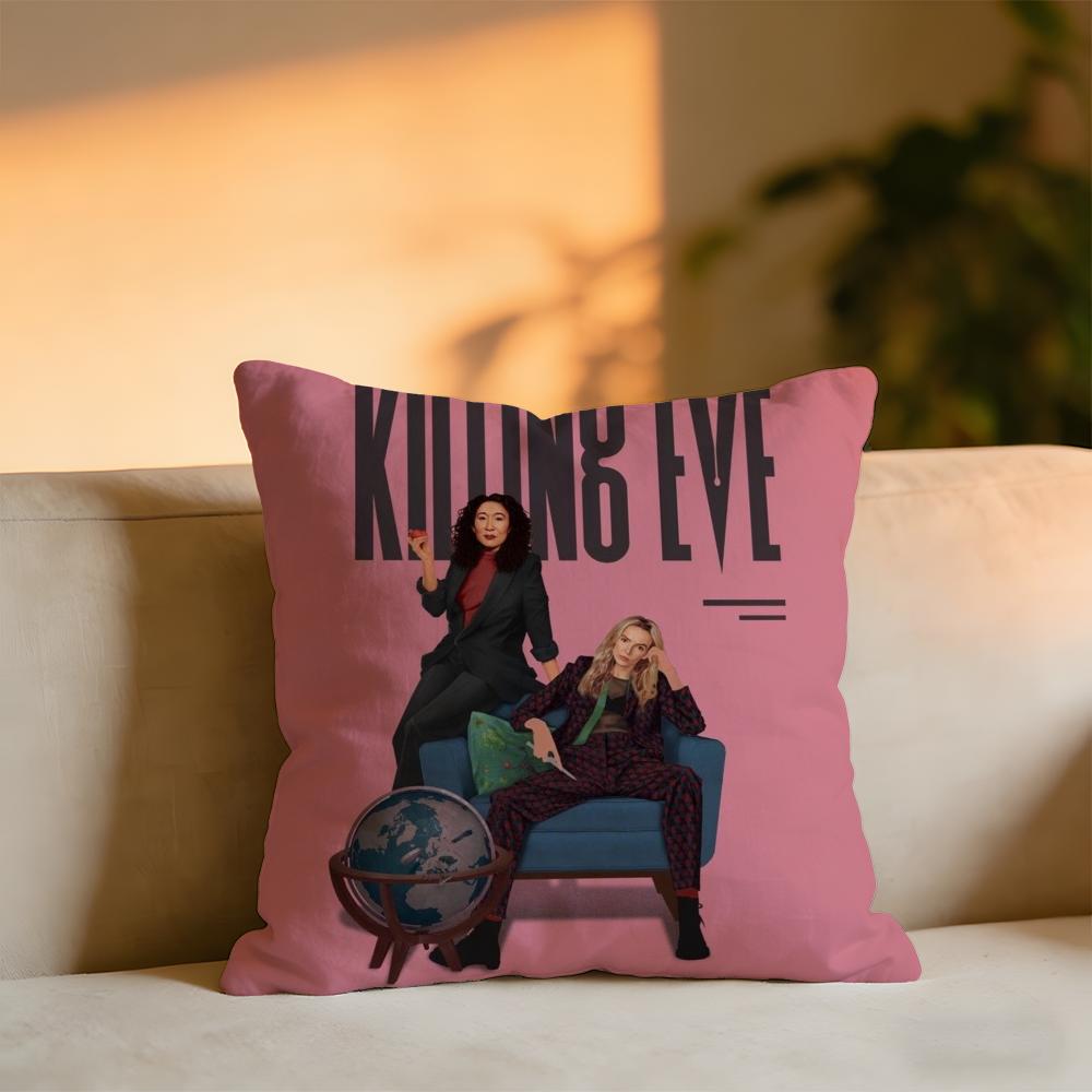 

Killing Eve Чехол для подушки Уютный бархатный декоративный диванный/кроватный плед Мягкая теплая подушка 30x30 cm
