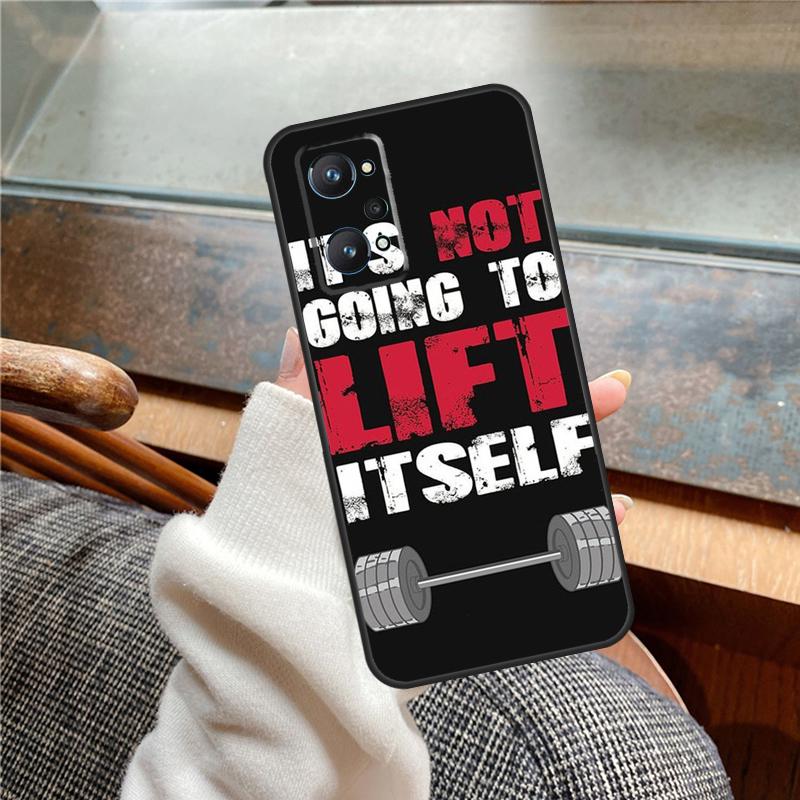 Bodybuilding Gym Fitness Case For Realme 15 Pro GT7 GT6 11 12 13 14 Pro Plus C55 C51 C53 C35 C33 C61 C65 C67 C71 C75
