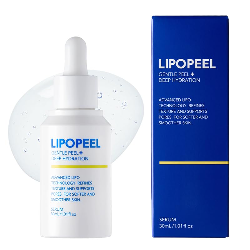 LIPOPEEL Exfoliating Pore Care Introductory Serum with Mild Peel and Sensitive Skin Patch and Vitamin C Reduces Pore and [30ml] Nano-Capsule