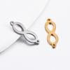 10pcs/lot Love Infinity Symbol DIY Connector Charm Stainless Steel Jewery Making for Necklace Bracelet