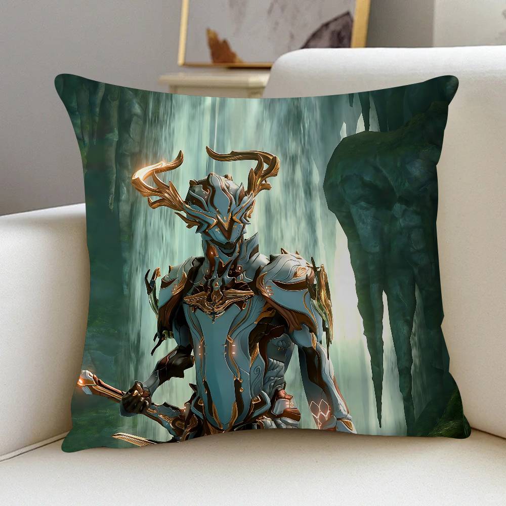 W-Warframe Аниме Декоративная Эстетика Комнаты Наволочка Домашний Декор Спальня Диван Кровать Чехол для Подушки 45x45 12x12Inch
