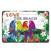 Vintage Surfing Beach Metal Sign  Waves Summer Wall Art Poster  Coastal Decor for Bar Porch Surfing Club  Retro Tin Sign for Hom