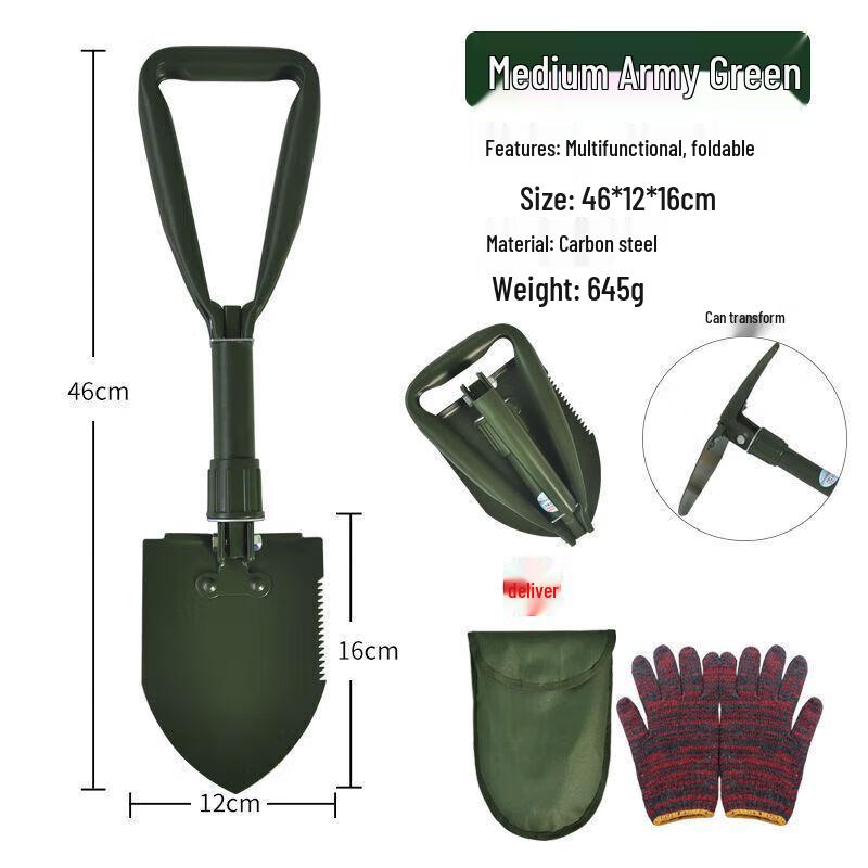 Huhengzhen Multi-functional Manganese Steel Engineer Shovel