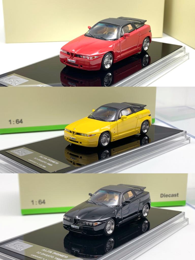 HXFQ7 CTMCK 1:64 ALFA ROMEO SZ ZAGATO 1989 Alloy Car Diecasts & Toy Vehicles Car Model Miniature Scale Model Car Toys For Children