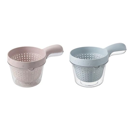 1/2Pcs Double Layer Drain Basket with Handle 2-in-1 Strainer Storage Container Small Vegetable Fruit Mini Berry Tomato Grape Washing Colander Bowl