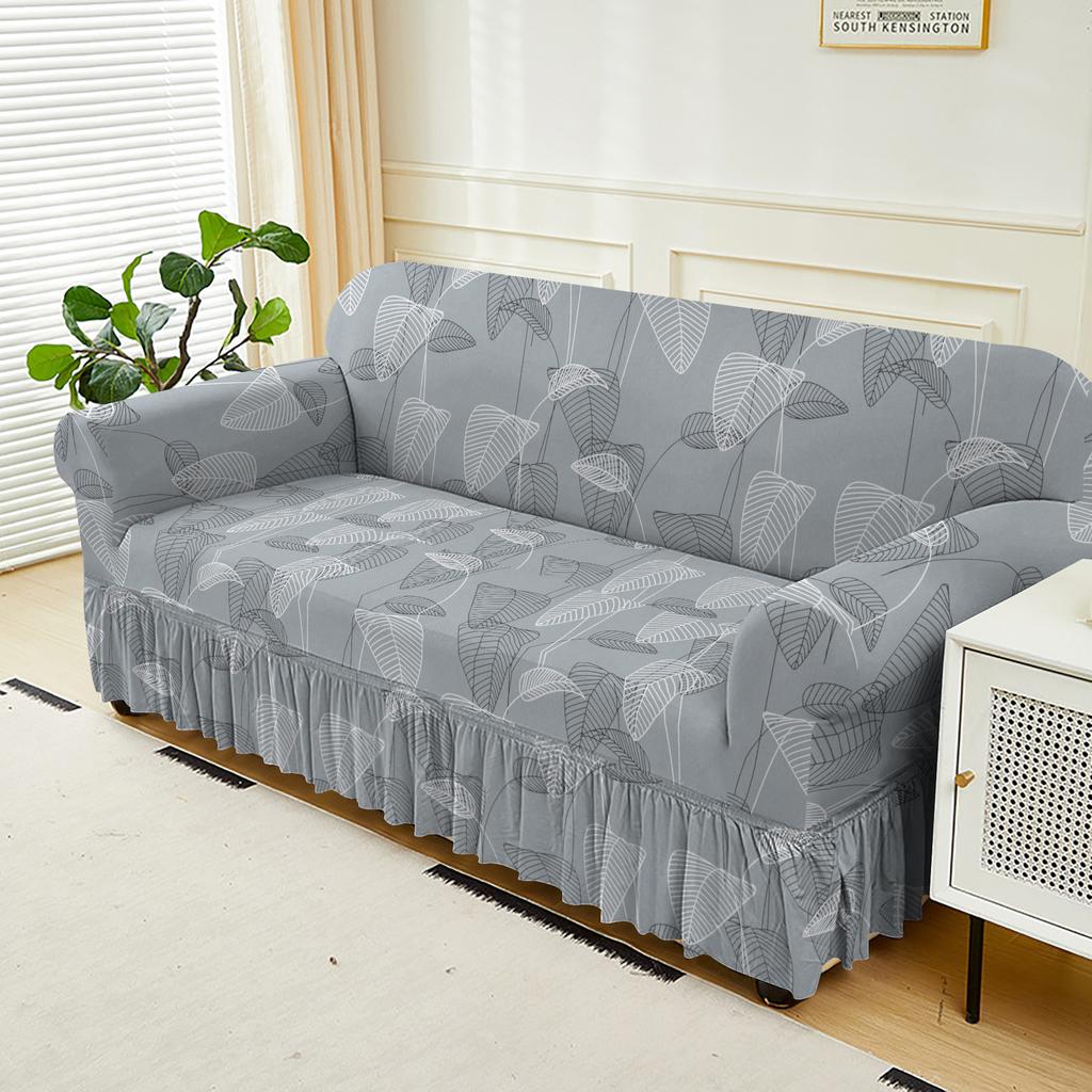 Universal All-Inclusive Elastic Sofa Cover, Four-Season Universal Sofa Cover, Nordic Style Internet Celebrity Skirt Sofa Protection