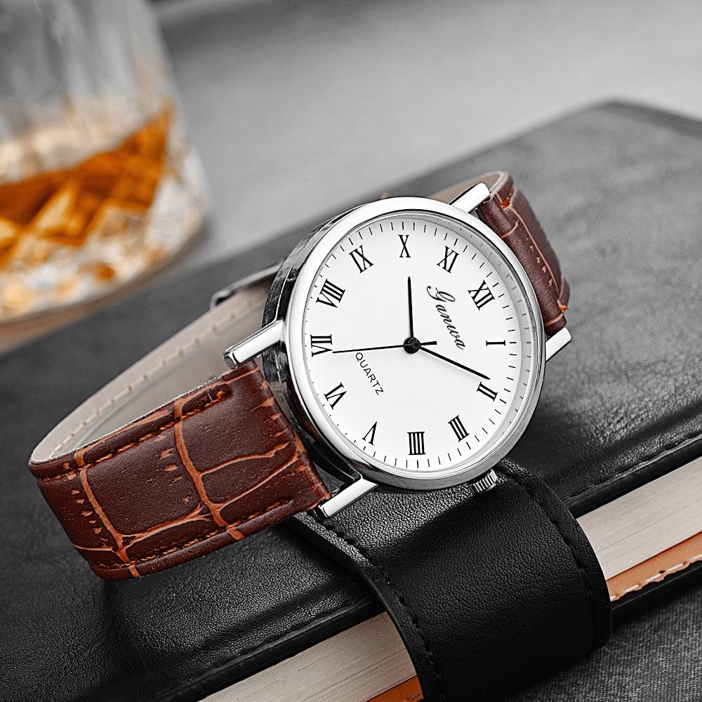 Men's watch, civil service exam watch quartz watch belt watch men