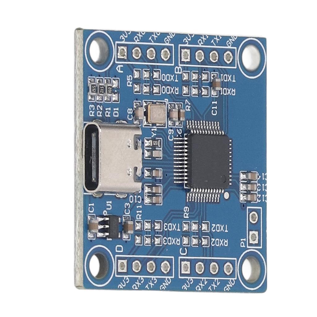 USB to 4 Way TTL Module CH9344 12Mbps Baud Rate UART Serial Port Module UART Transceiver 3.3V