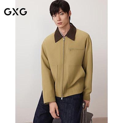 GXG Men's Barn-Style Corduroy Collar Oversized Jacket